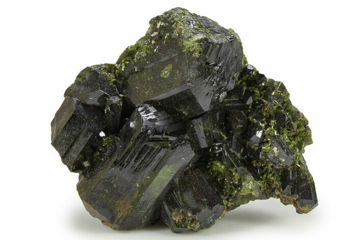 Lustrous Epidote Crystal Cluster - Pakistan #290475